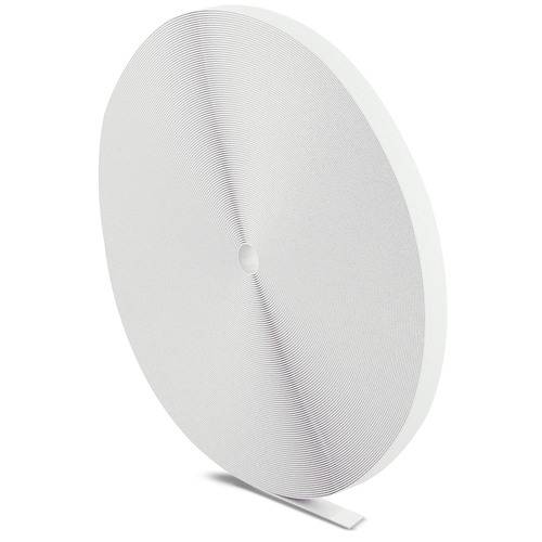 LABEL THE CABLE LTC PRO Roll Strap, doppelseitige Klettbandrolle, 25m, weiß Installation / und und
