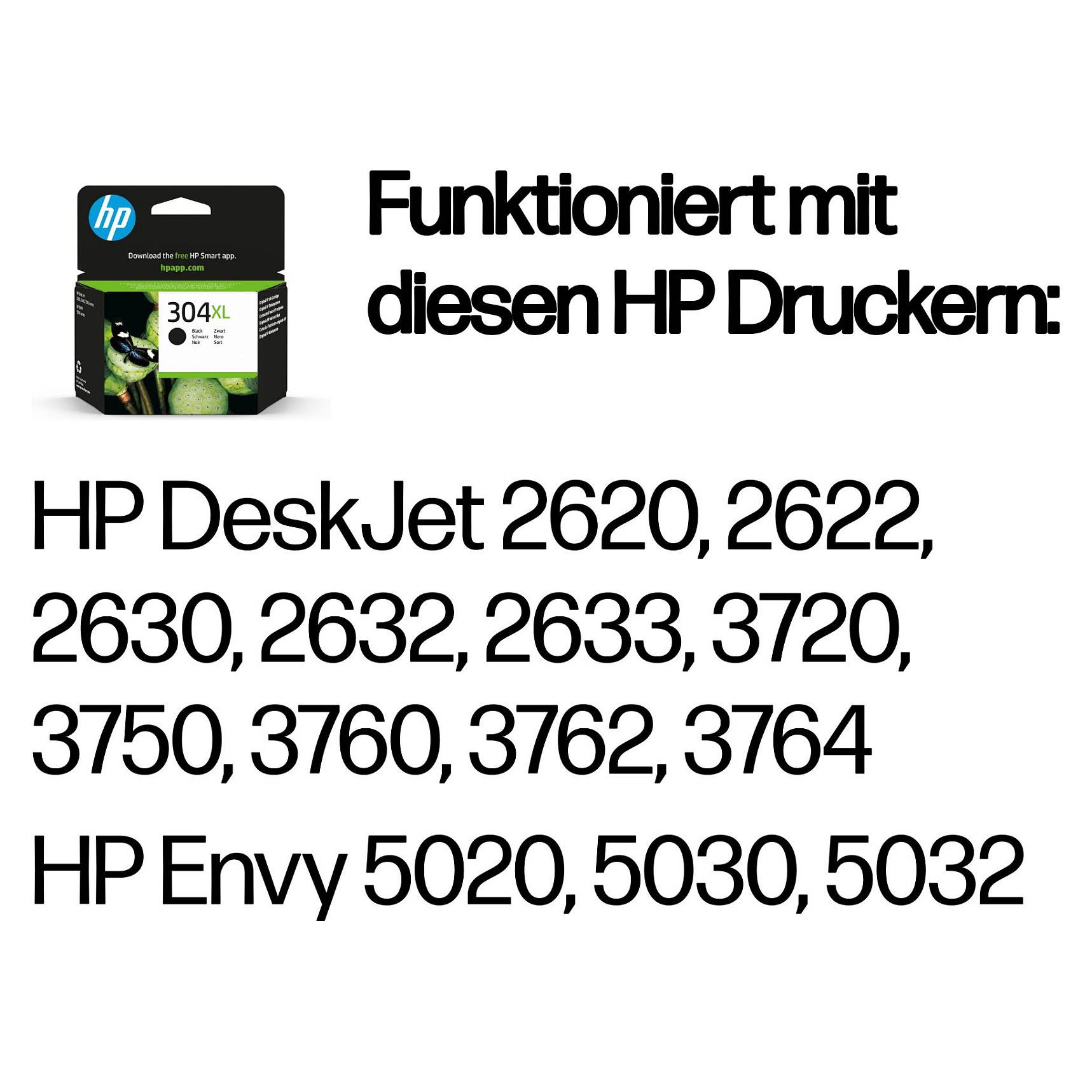 HP 304XL Black Original ink cartridge Verbrauchsmaterialien Tinte