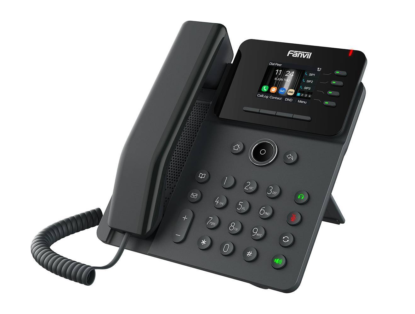 Fanvil IP Telefon V62G Black Multimedia-Technik Telefone