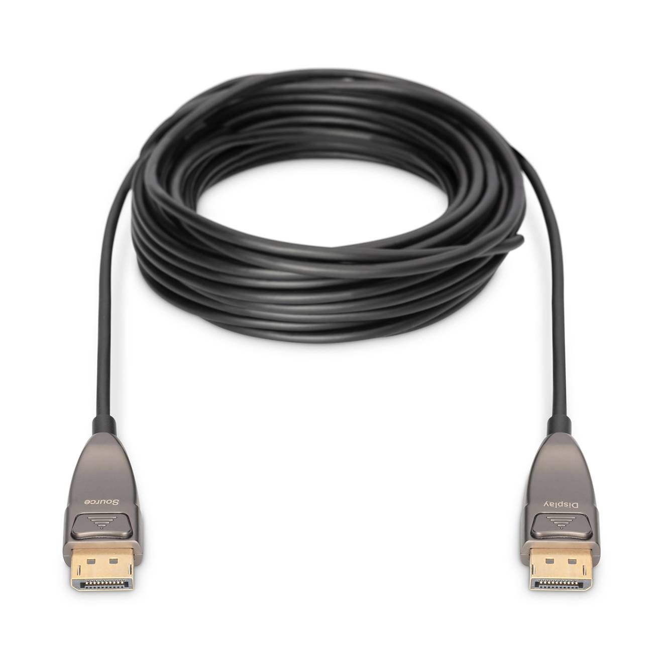 DIGITUS DisplayPort AOC Hybrid Glasfaserkabel, UHD 8K, 10m Multimedia-Technik Displayport-Kabel