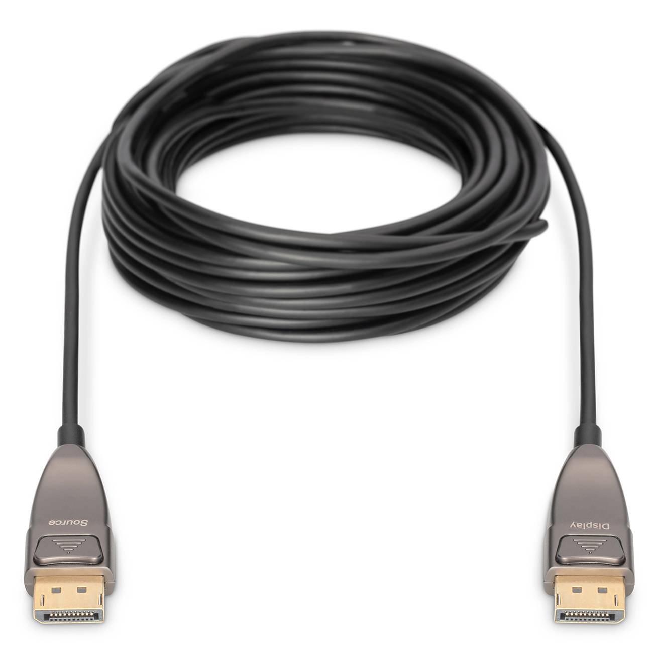 DIGITUS DisplayPort Glasfaser Kabel AOC Hybrid 8K DP 1.4 20m Multimedia-Technik Displayport-Kabel