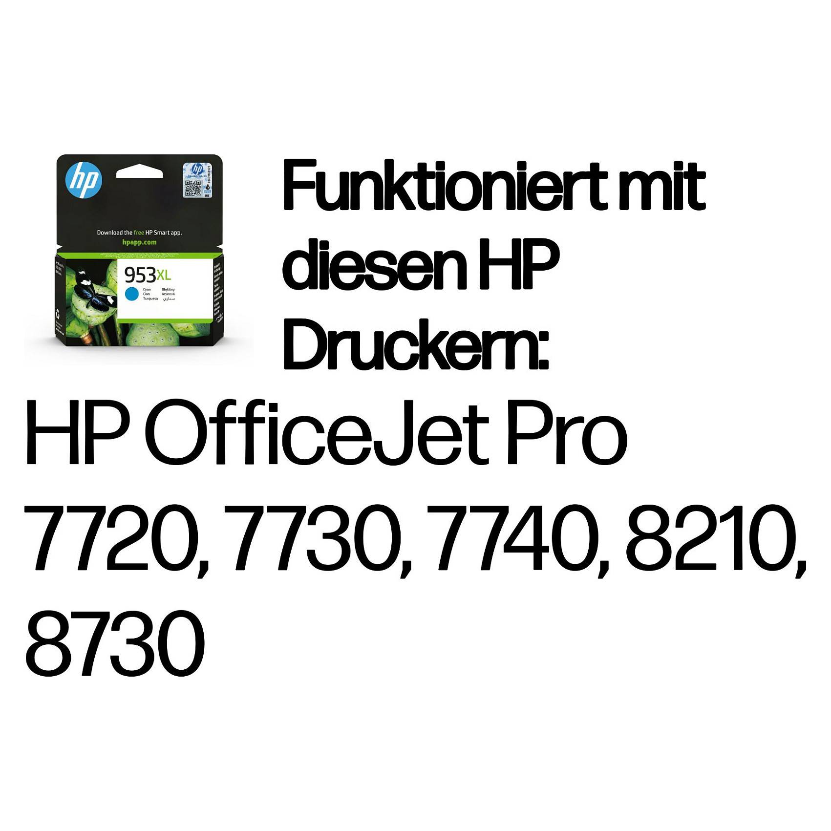 HP Tinte 953XL F6U16AE Cyan Verbrauchsmaterialien