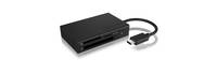 ICY BOX IB-CR401-C3 Kartenleser USB 3.2 Gen 1 (3.1 Gen 1) Type-C Schwarz Multimedia-Technik Adapter
