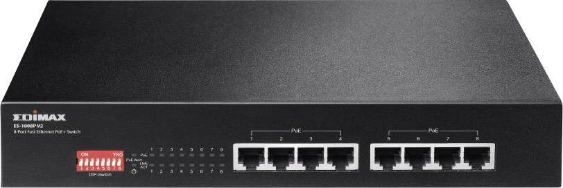 EDIMAX Switch 8x FE ES-1008P V2 (8xPOE) Multimedia-Technik Switche