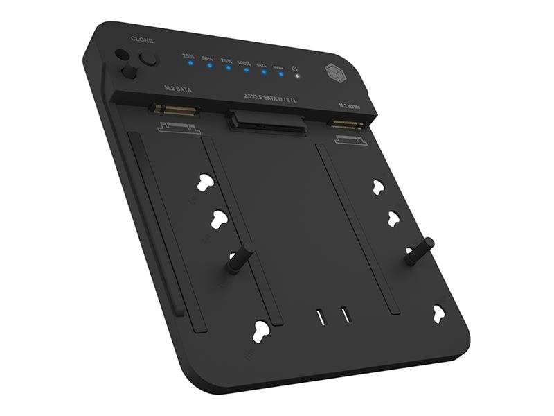 Docking- & Klonstation IcyBox 2,5& 3,5M.2 SATA NVMe USB3.2 retail Multimedia-Technik Dockingstation