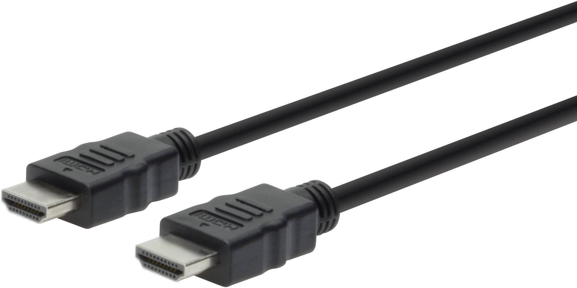 DIGITUS HDMI High Speed mit Ethernet Anschlusskabel, 3m, sw Multimedia-Technik HDMI-Kabel