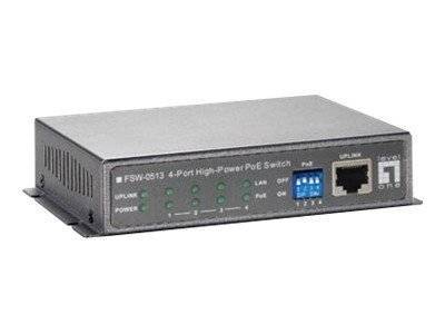 LevelOne FE PoE Switch 5x 4xHi-PoE/1xRJ45 120W 100Mbps Multimedia-Technik Switche