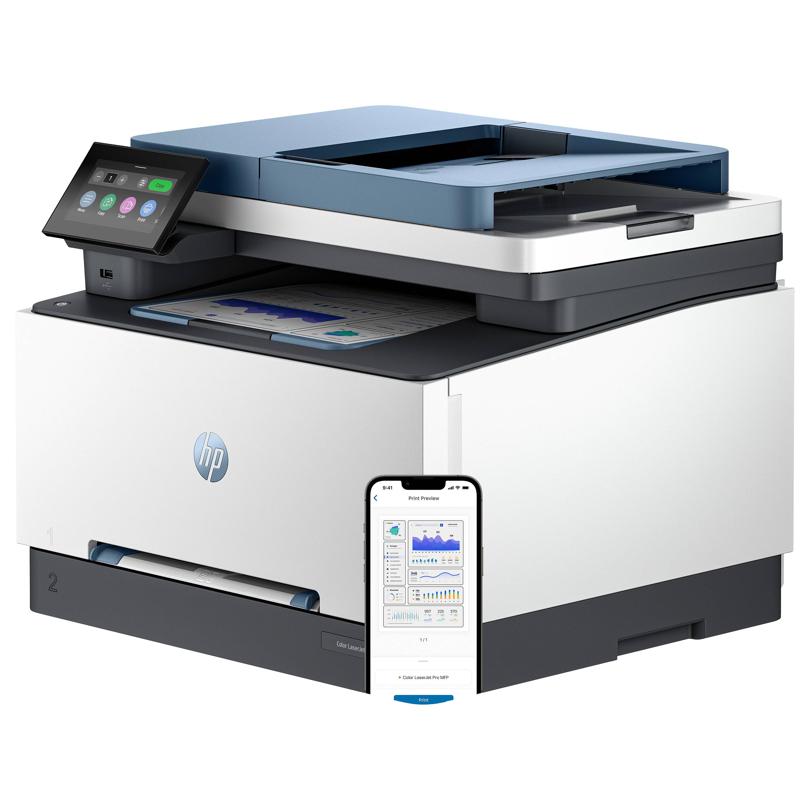 HP Color LaserJet Pro MFP 3302fdw Prntr Drucker & Scanner Multifunktionsdrucker