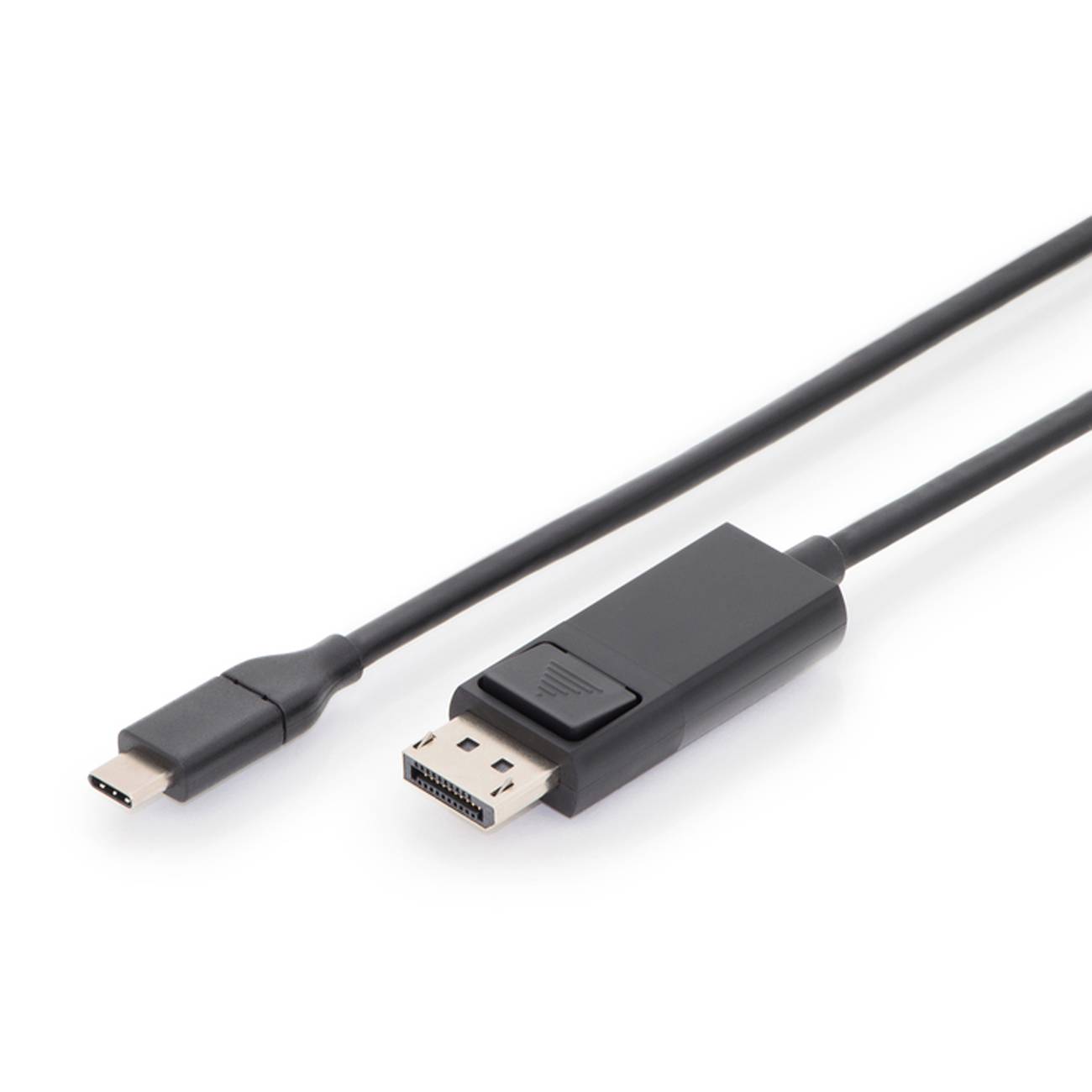 DIGITUS USB C Adapterkabel Typ C -DP 32,4GB St/St 2.0m, sw Multimedia-Technik USB-Kabel