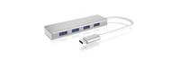 ICY BOX IB-HUB1425-C3 USB 3.2 Gen 1 (3.1 Gen 1) Type-C 5000 Mbit/s Silber Multimedia-Technik HUBs