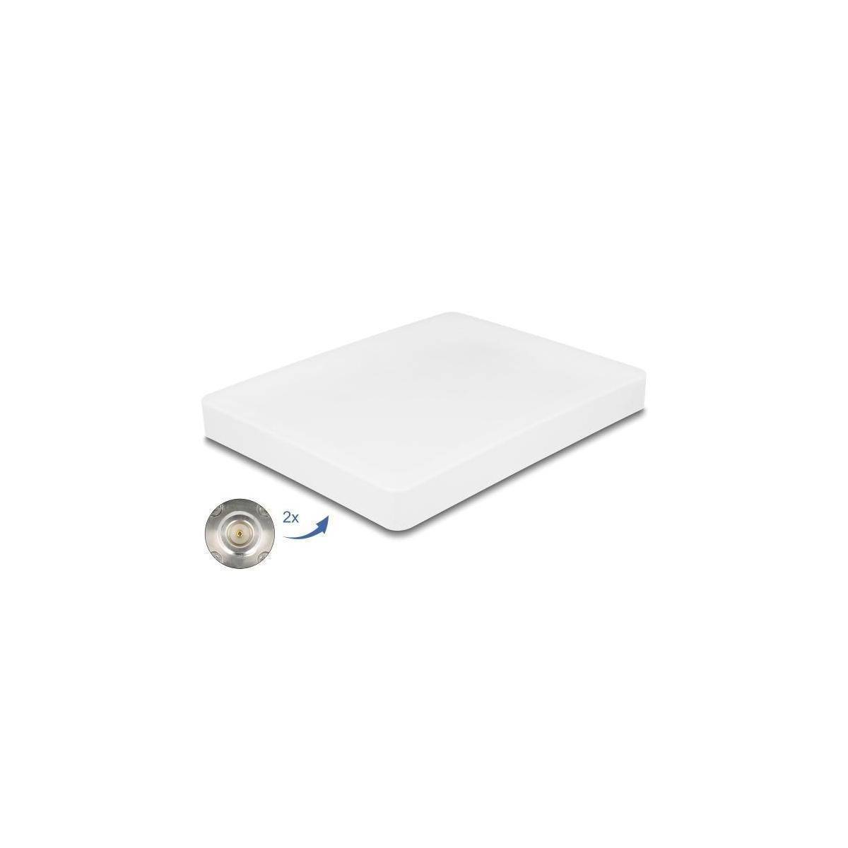 Delock WiFi 6 MIMO Antenne 2 x N Buchse 8 dBi direktional Mastmontage outdoor