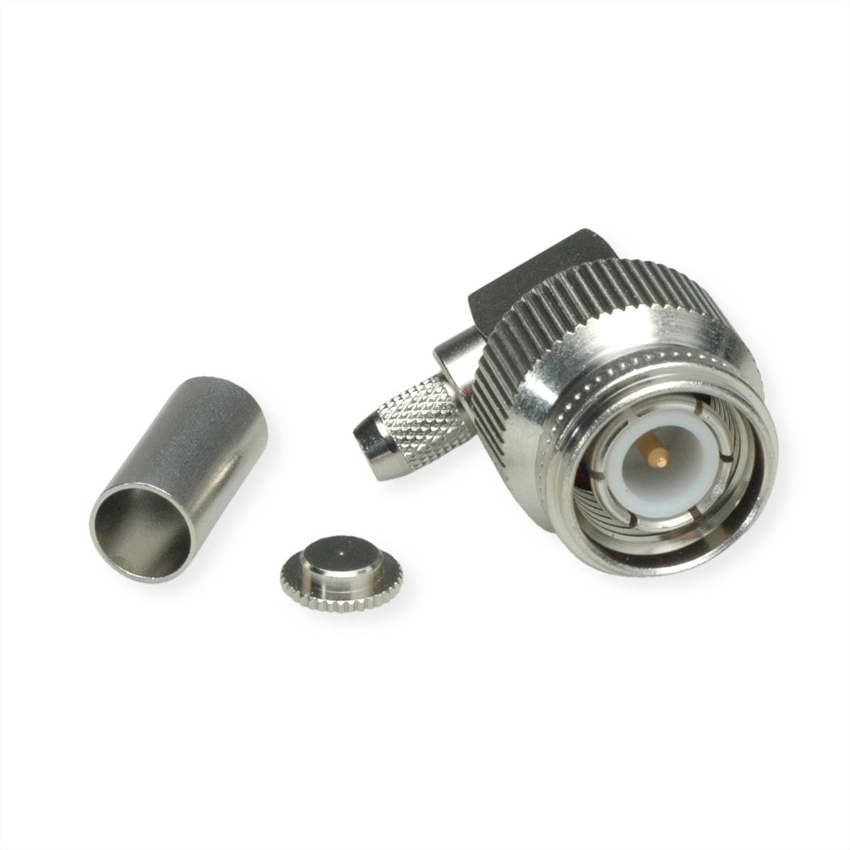 TELEGÄRTNER TNC-Crimpstecker 50 Ohm, für RG-316/U Koaxialstecker TNC-Kabelwinkelstecker Crimp