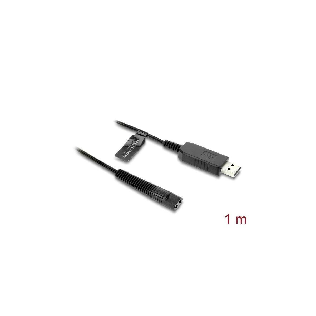 USB-Ladekabel mit männlichen und weiblichen Anschlüssen; Länge: 1 Meter.