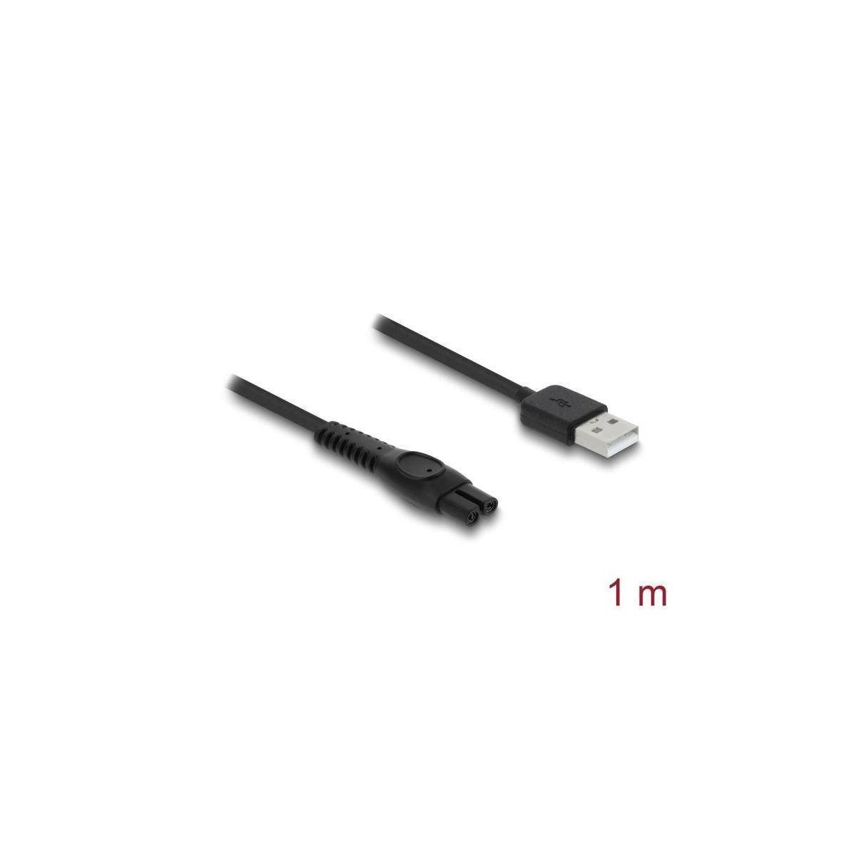 Delock USB Ladekabel 5 V für Elektrorasierer kompatibel mit Philips QP2724, QP28