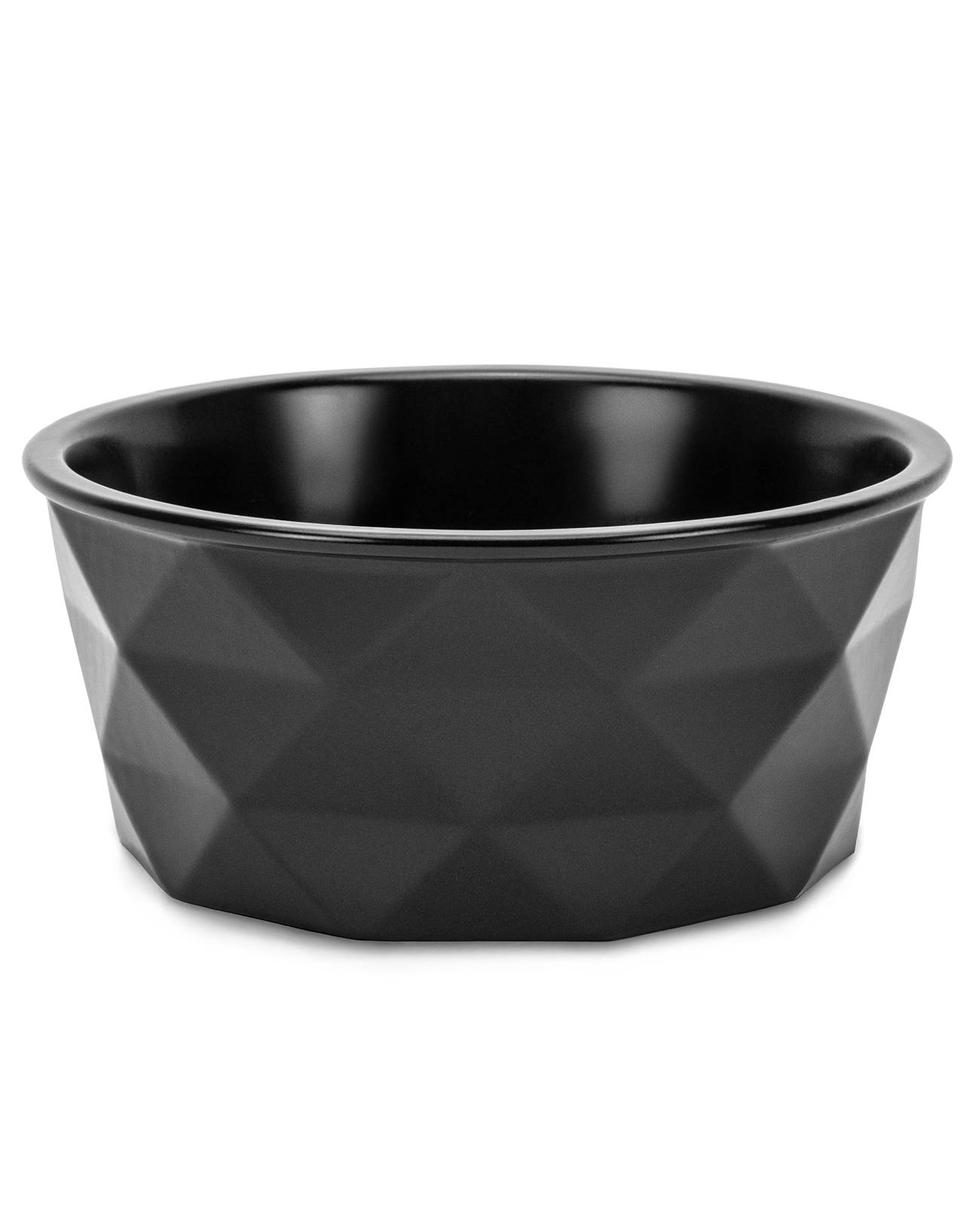 lionto Keramik Futternapf, hochwertiger Napf für Hunde & Katzen, spülmaschinengeeignet, rutschfest & stilvoll, 350 ml, schwarz matt