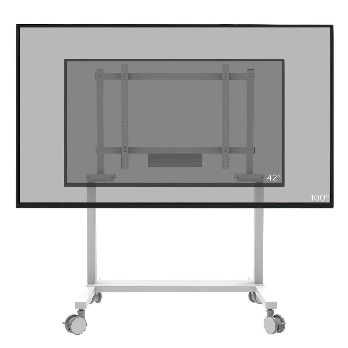 celexon Professional elektrisch höhenverstellbarer Display Rollwagen Adjust-42100MW - 65cm