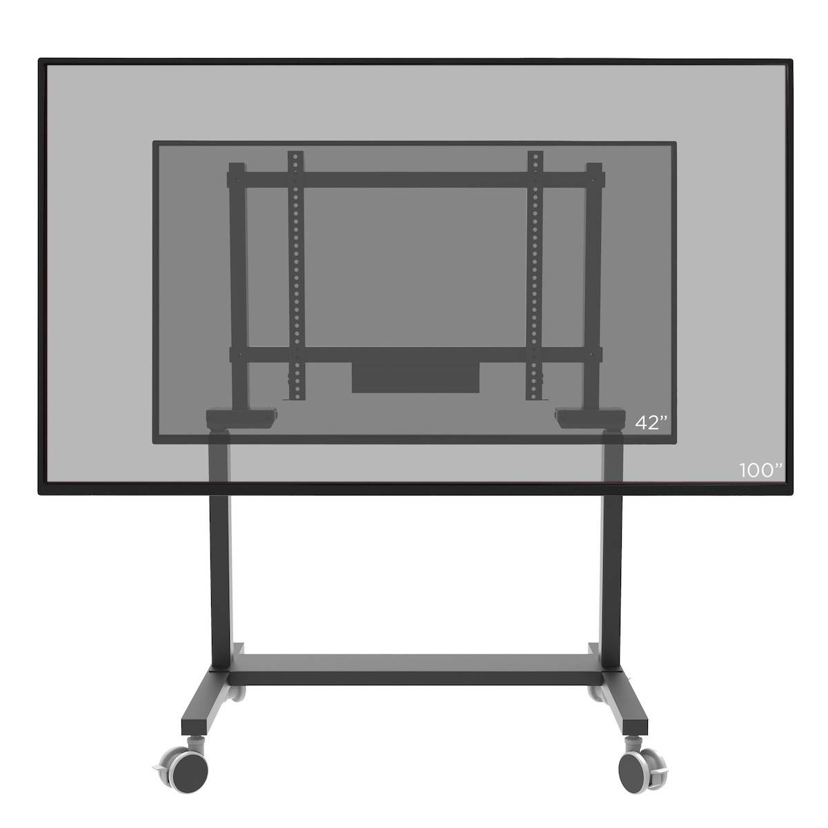 celexon Professional elektrisch höhenverstellbarer Display Rollwagen Adjust-42100MB - 65cm
