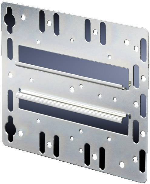 Rittal Montageplatine mit integrierter Hutschiene Multimedia-Technik 19 Zubehör