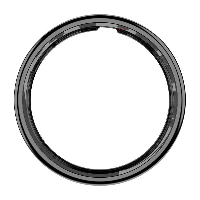 Colmi R12 Smart Ring mit Display, überwacht Herzfrequenz, Schlaf & Blutsauerstoff, Schrittzähler - Farbe: schwarz - Größe: 13