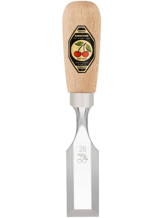 KIRSCHEN Kurzbeitel mit Rotbuchenheft 26 mm 1071026