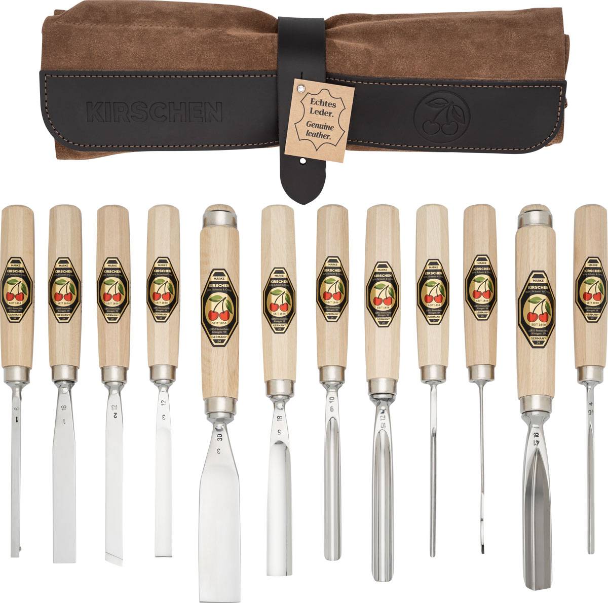 Holzschnitzmeißel-Set „Kirschen