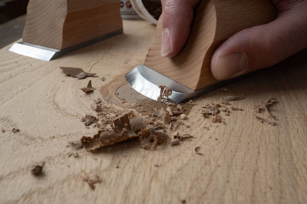 KIRSCHEN Handhobel Flatfix 95x50x45 mm | Runde Schneide 3809000