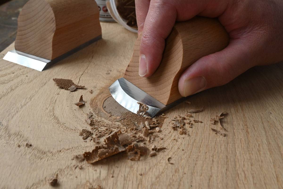 KIRSCHEN Handhobel Flatfix 95x50x45 mm | Runde Schneide 3809000