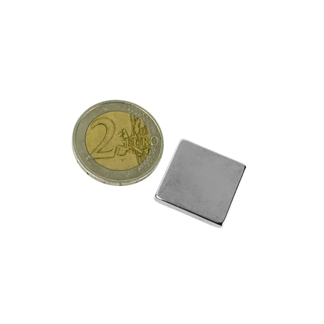 100 Stück Neodym Magnet 15mm x 15mm x 3mm Supermagnete hohe Haftkraft Quadermagnete