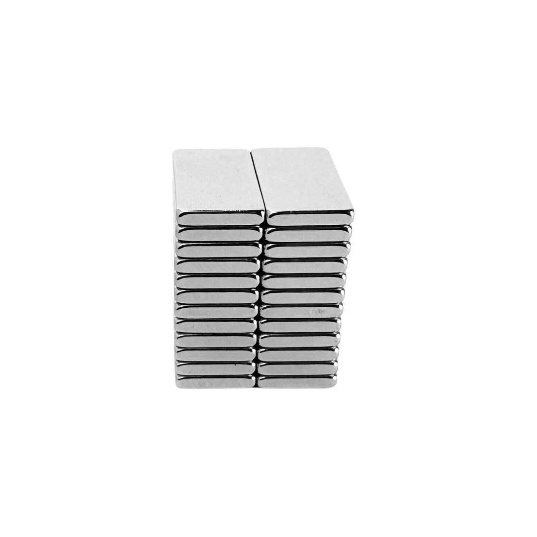 3 Stück Neodym Magnet 20mm x 10mm x 5mm Supermagnete hohe Haftkraft Quadermagnete