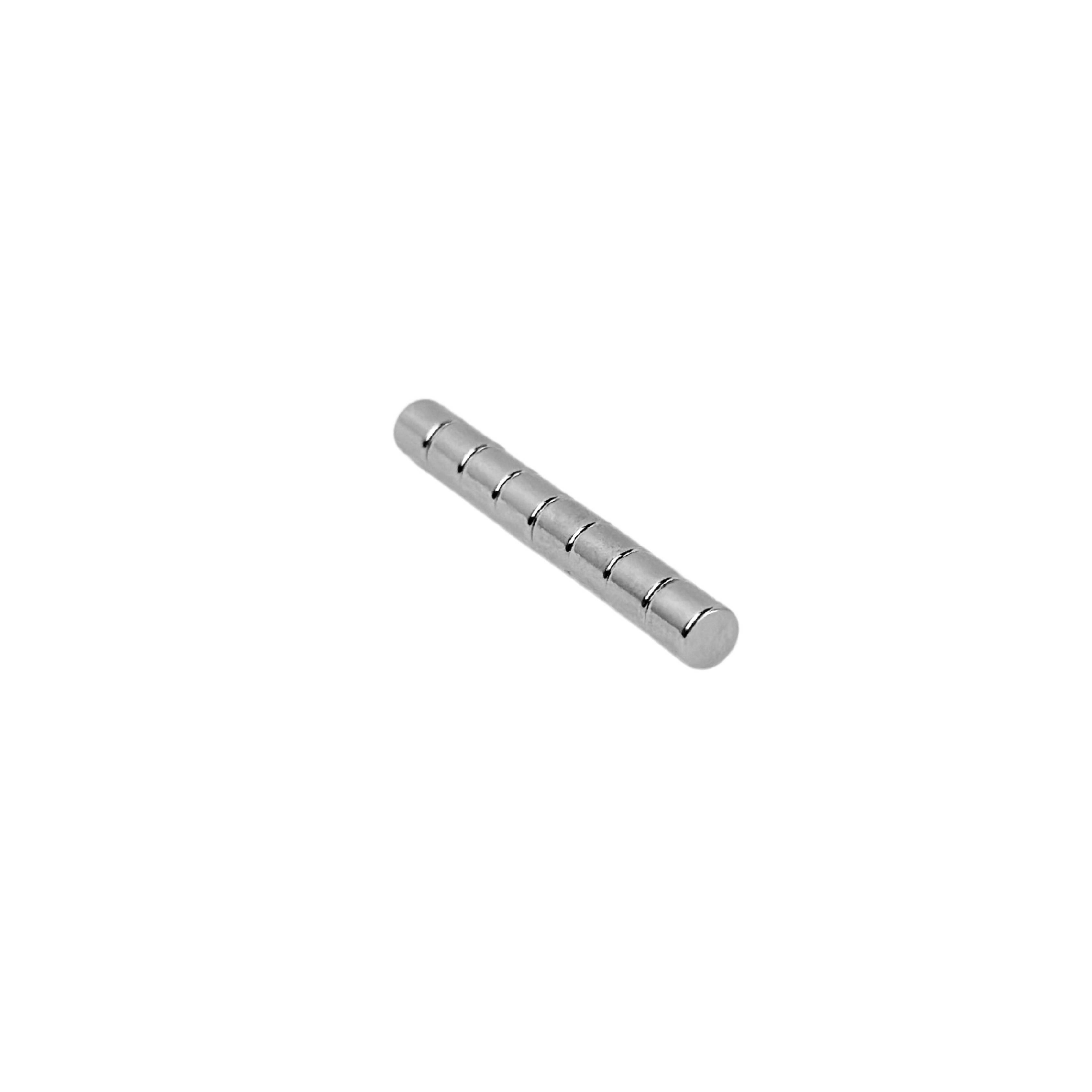 100 Stück Neodym Magnet 2mm x 2mm Supermagnete hohe Haftkraft Scheibenmagnet
