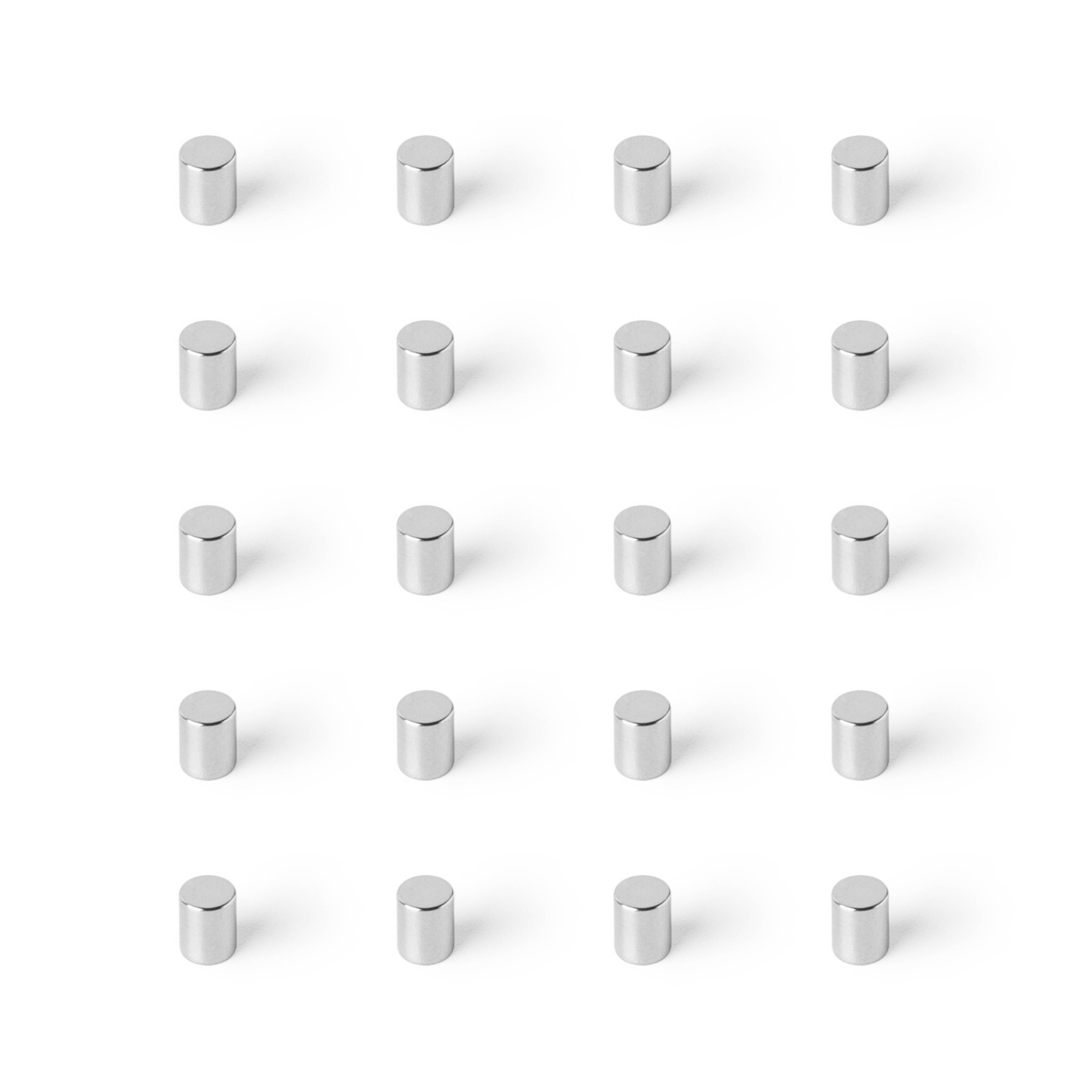 20 Stück Neodym Magnet 4mm x 5mm Supermagnete hohe Haftkraft Scheibenmagnet