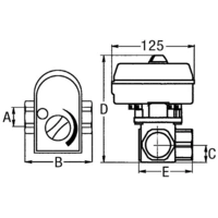 Mischventil Euromix MV-120, 3-Wege-Ausführung F-3 DN 32 (1 1/4") Mischventil Euromix MV-120, 3-Wege-Ausführung F-3 DN 32 (1 1/4")