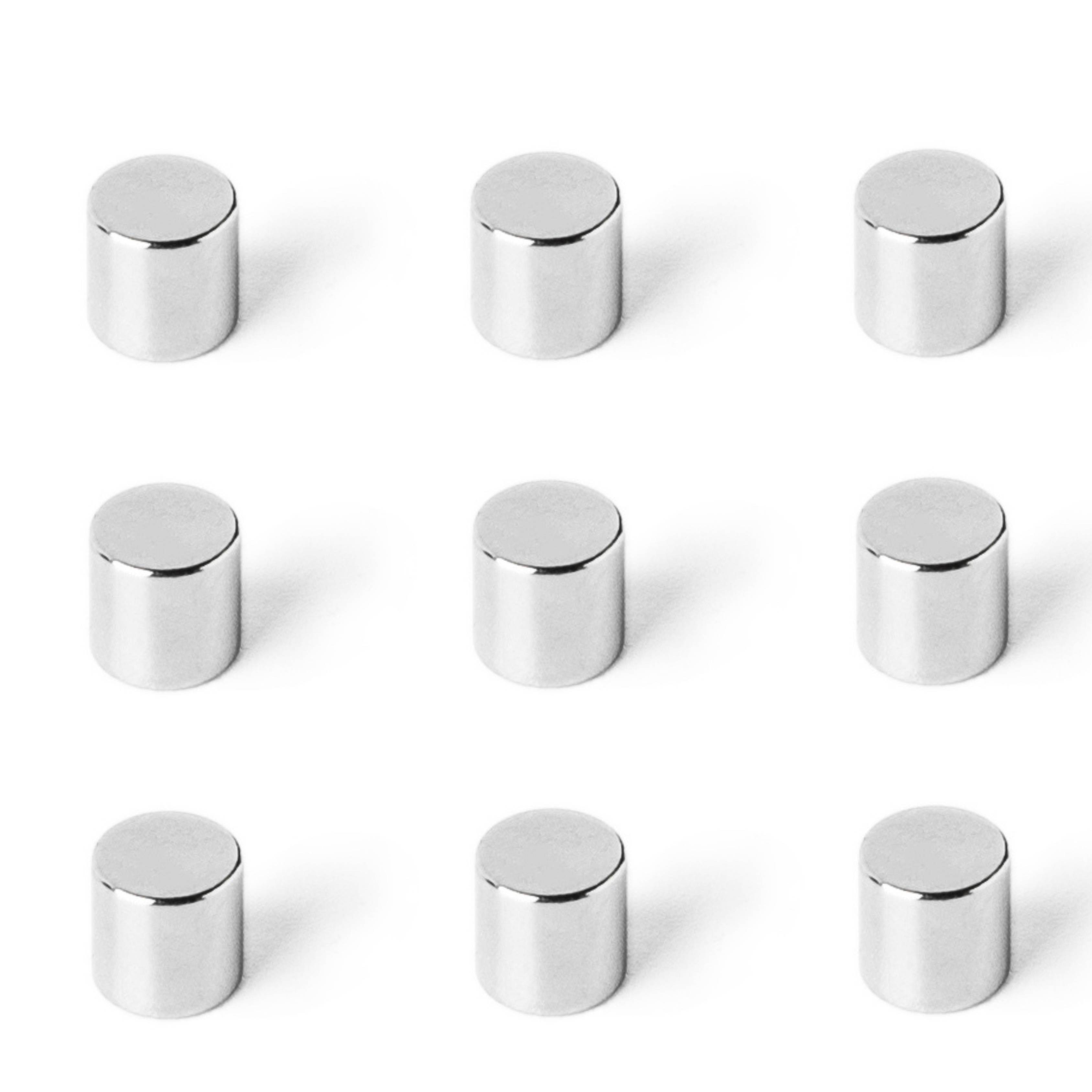 500 Stück Neodym Magnet 6mm x 6mm Supermagnete hohe Haftkraft Scheibenmagnet