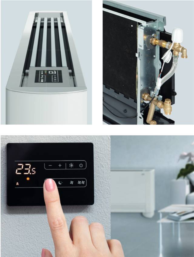 Emmeti Silence THIN ETM Konvektor ETM 220 / 0,73 KW Rechts