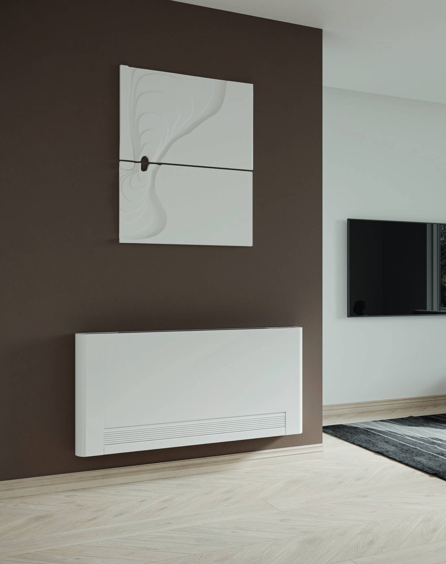 Emmeti Silence THIN ETM Konvektor ETM 240 / 1,63 KW Rechts