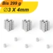 200 Stück Neodym Magnet 3mm x 4mm Supermagnete hohe Haftkraft Scheibenmagnet 200 Stück Neodym Magnet 3mm x 4mm Supermagnete hohe Haftkraft Scheibenmagnet