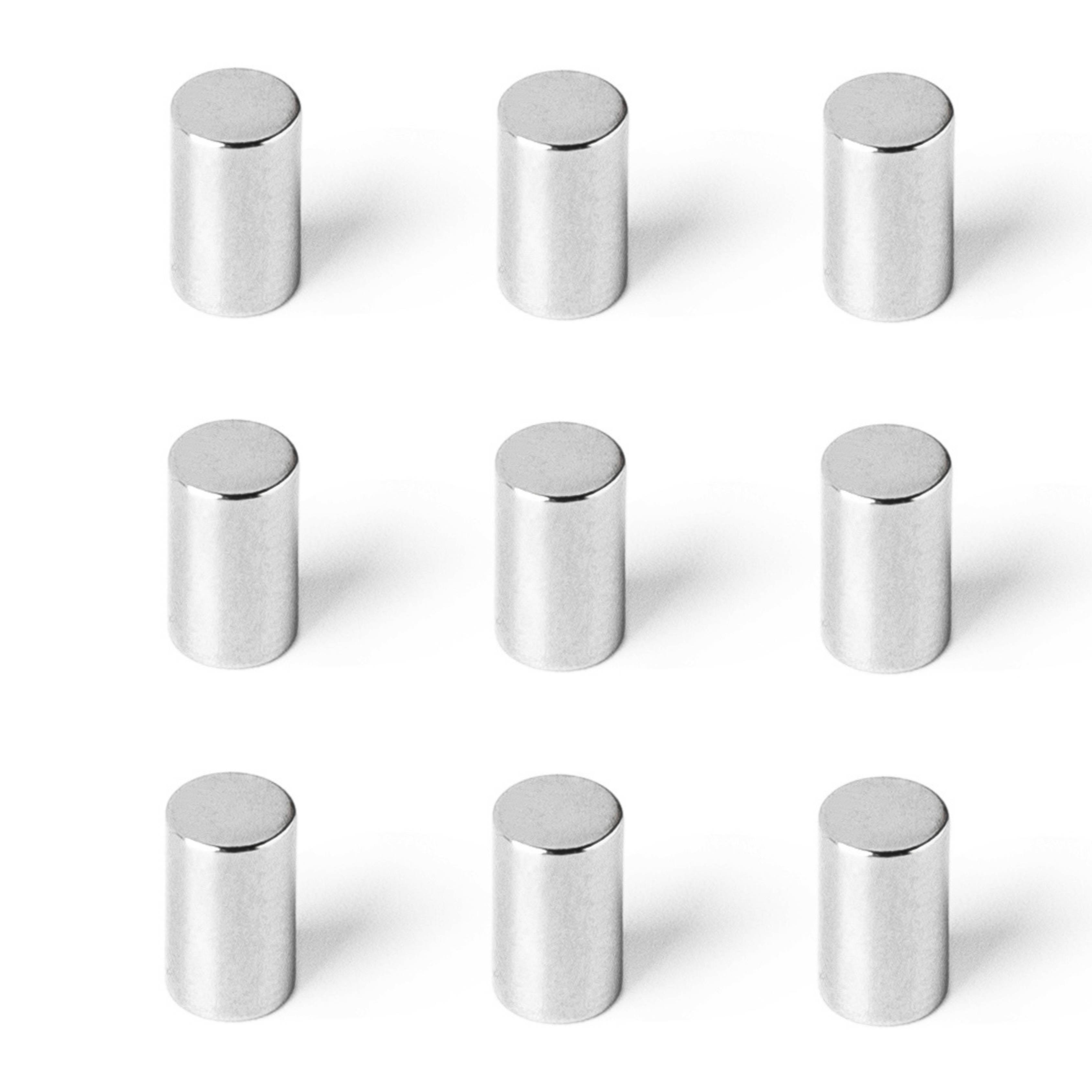 10 Stück Neodym Magnet 6mm x 10mm Supermagnete hohe Haftkraft Scheibenmagnet