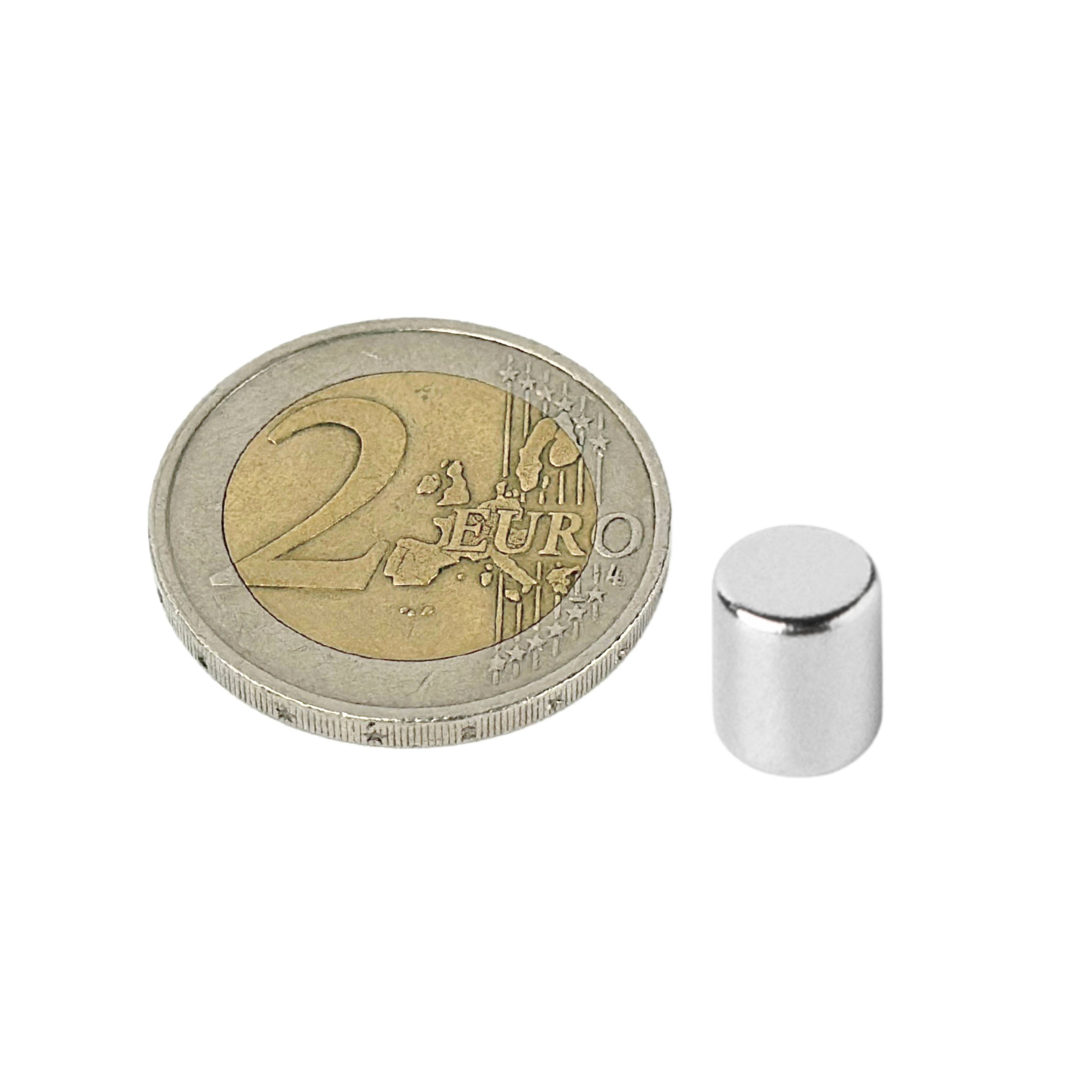 50 Stück Neodym Magnet 5mm x 6mm Supermagnete hohe Haftkraft Scheibenmagnet