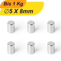 20 Stück Neodym Magnet 5mm x 8mm Supermagnete hohe Haftkraft Scheibenmagnet 20 Stück Neodym Magnet 5mm x 8mm Supermagnete hohe Haftkraft Scheibenmagnet