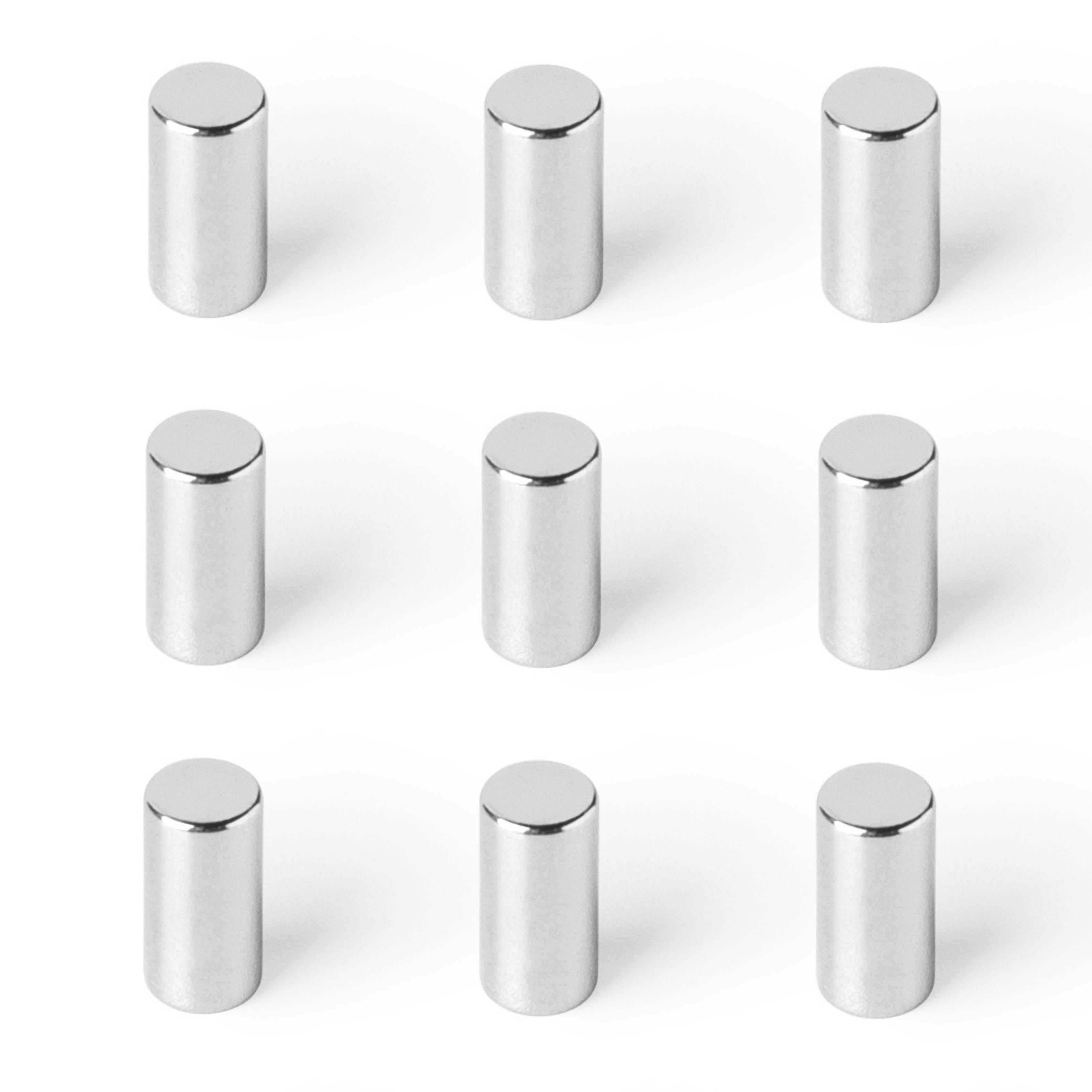 10 Stück Neodym Magnet 5mm x 10mm Supermagnete hohe Haftkraft Scheibenmagnet