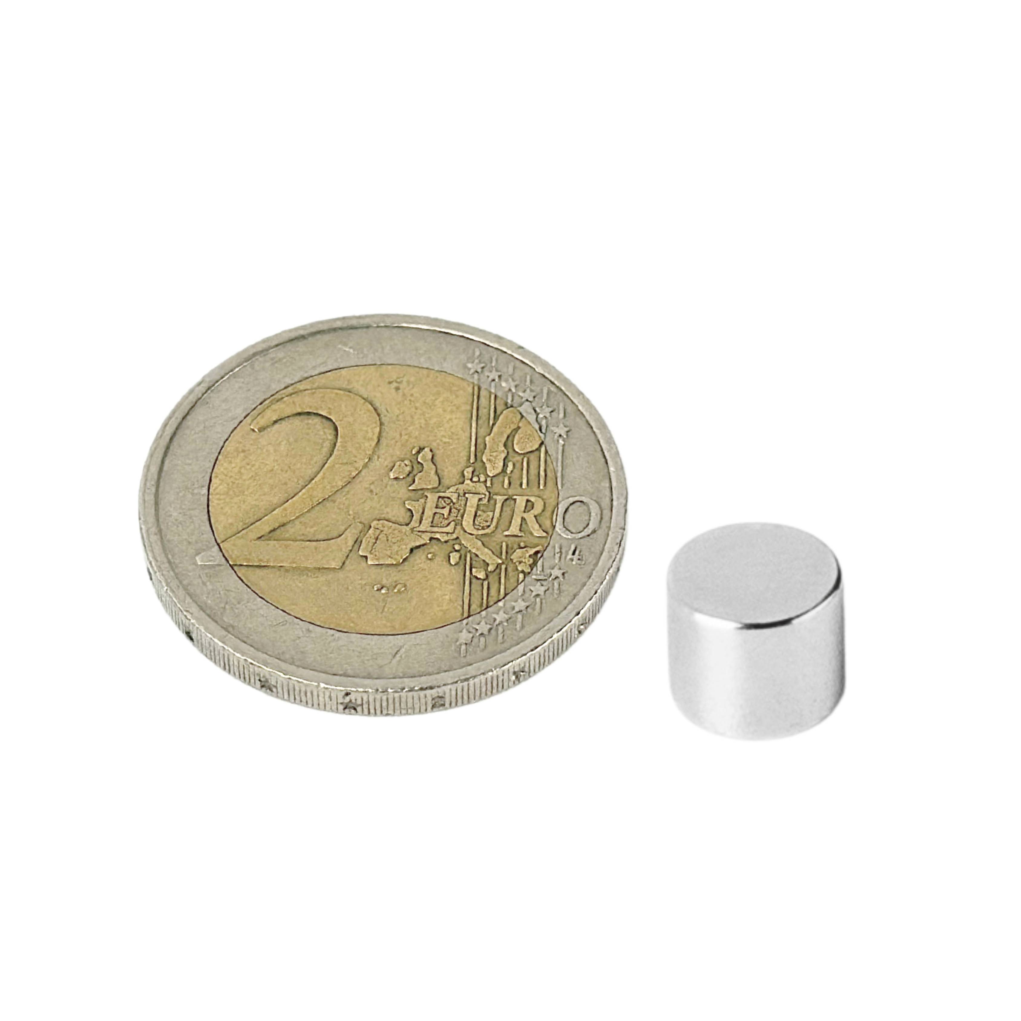 100 Stück Neodym Magnet 6mm x 5mm Supermagnete hohe Haftkraft Scheibenmagnet