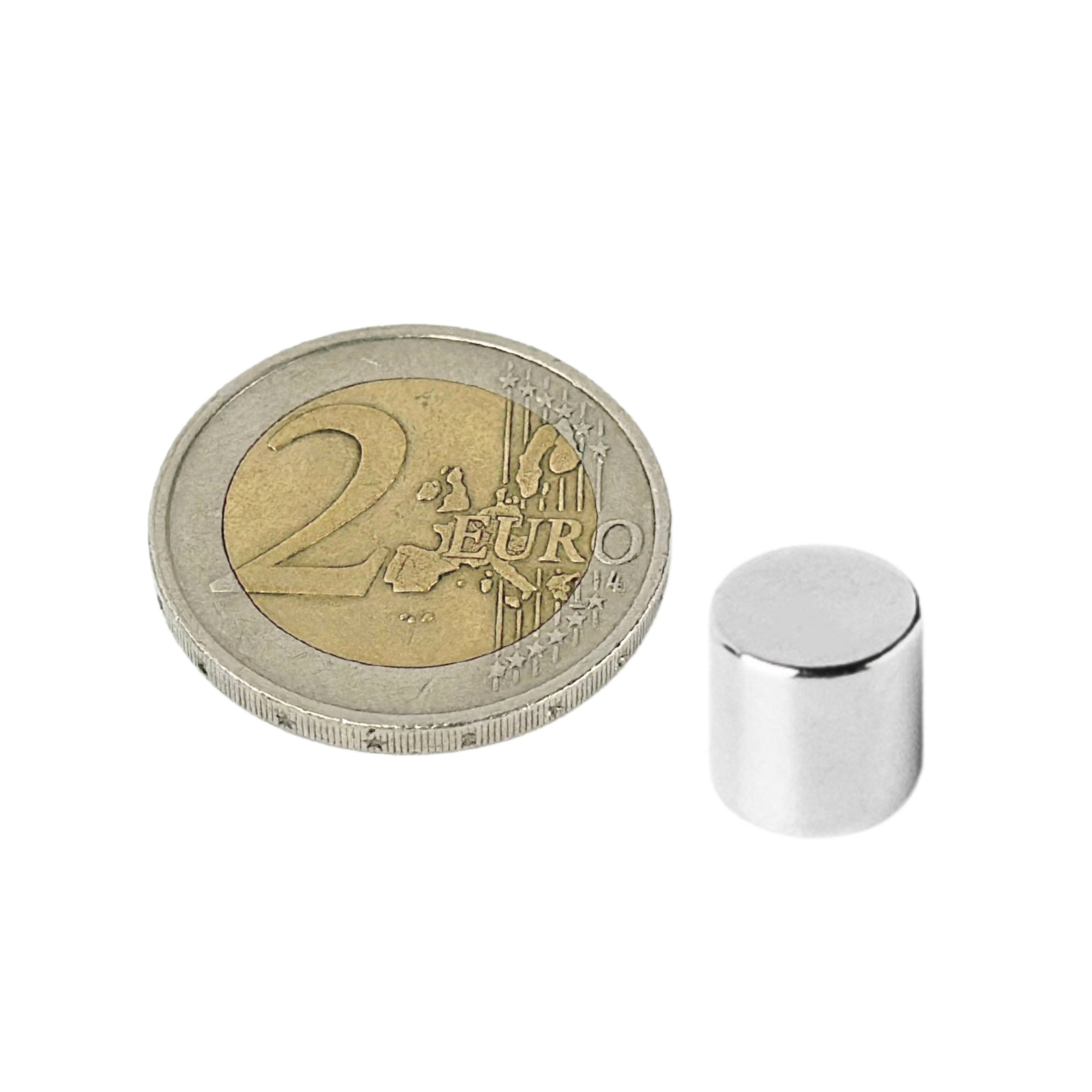 100 Stück Neodym Magnet 6mm x 6mm Supermagnete hohe Haftkraft Scheibenmagnet