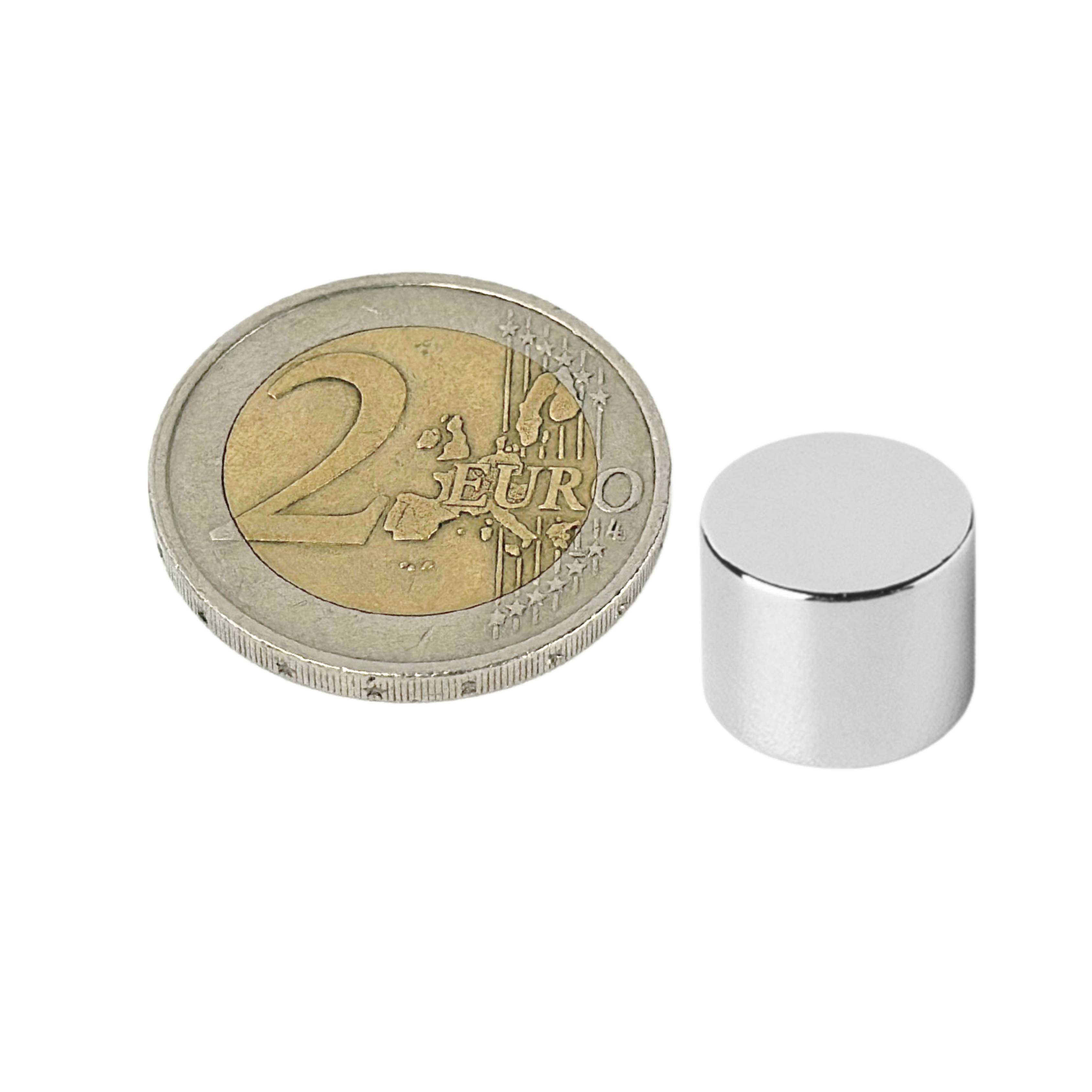 10 Stück Neodym Magnet 10mm x 8mm Supermagnete hohe Haftkraft Scheibenmagnet