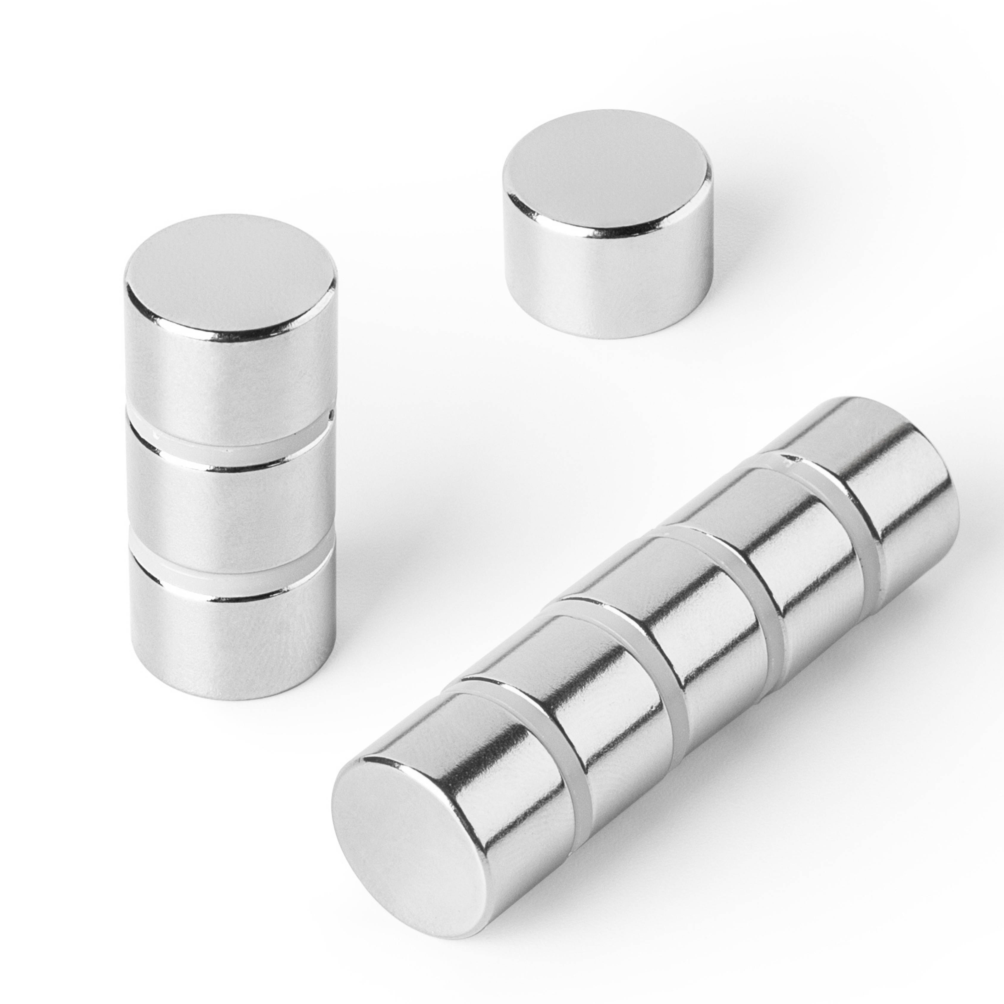 10 Stück Neodym Magnet 15mm x 10mm Supermagnete hohe Haftkraft Scheibenmagnet