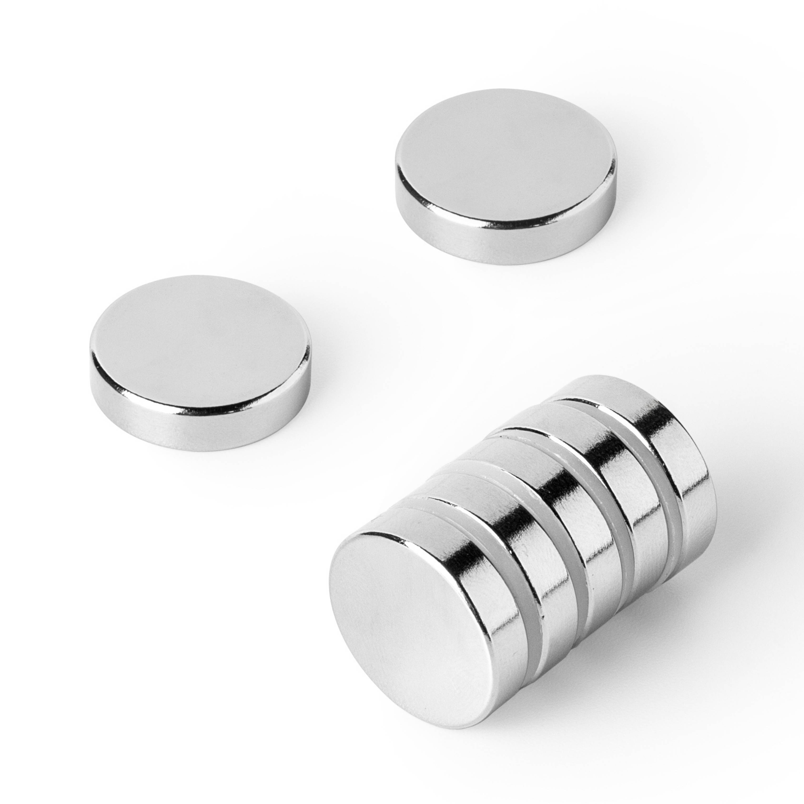 200 Stück Neodym Magnet 20mm x 5mm Supermagnete hohe Haftkraft Scheibenmagnet