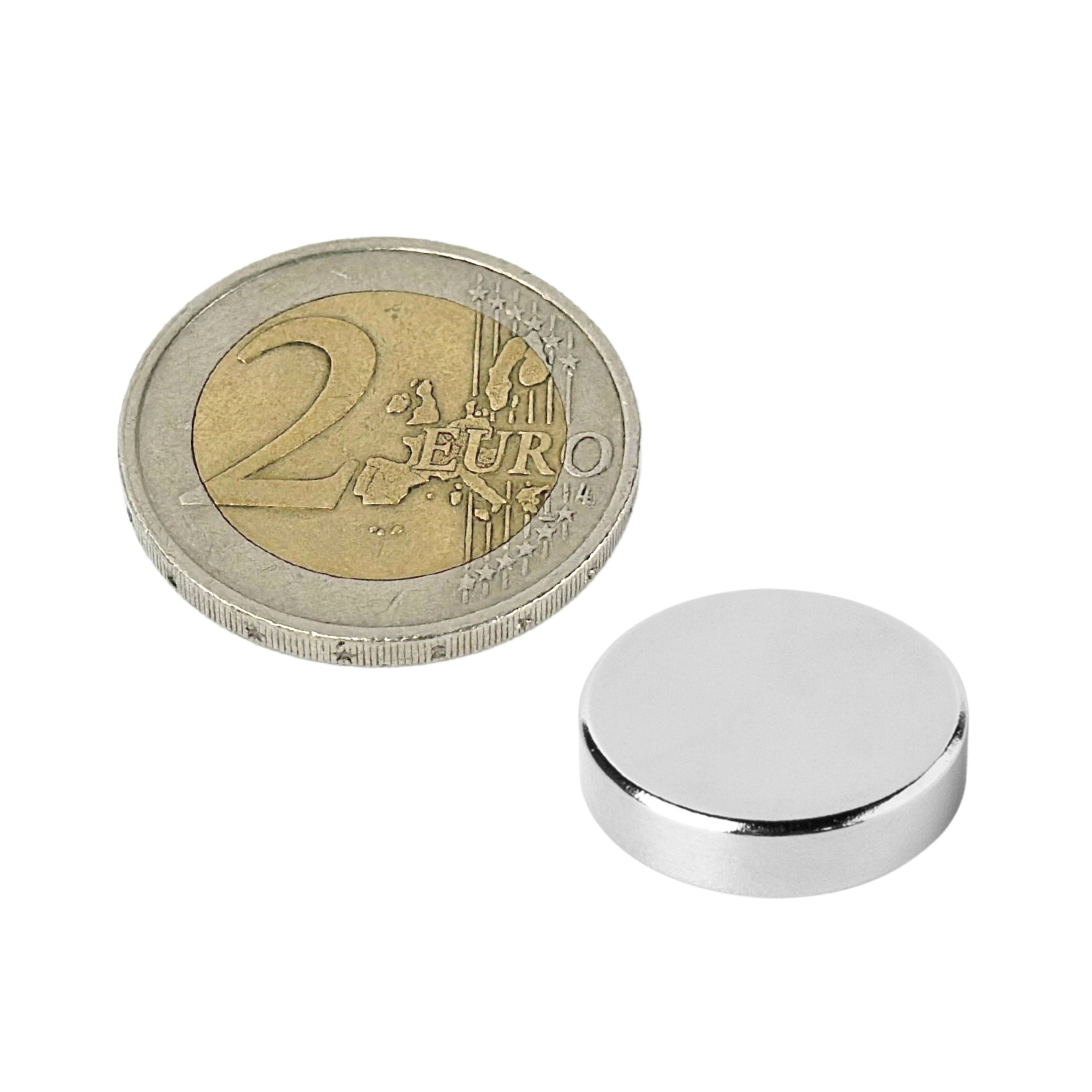100 Stück Neodym Magnet 20mm x 5mm Supermagnete hohe Haftkraft Scheibenmagnet