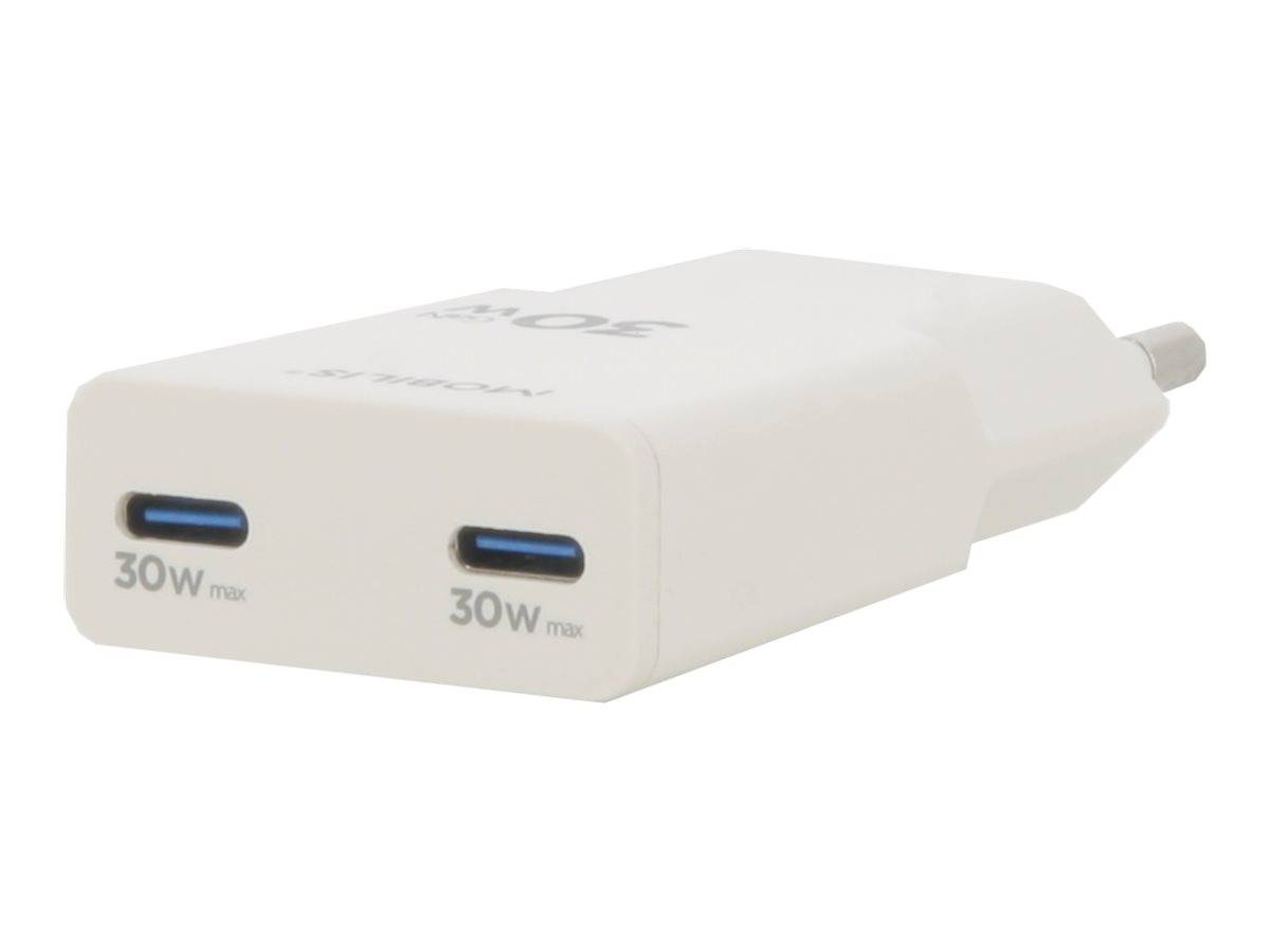 Mobilis Netzteil - ultra-kompakt - 30 Watt - PD/PPS, Fast Charge - 2