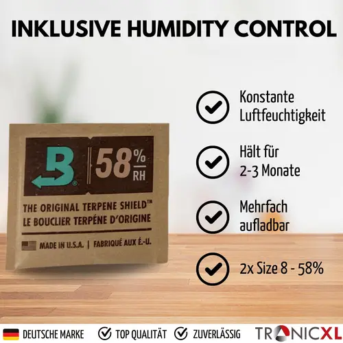 2x 700ml Vakuum Kräuter Borosilikat Glas Aufbewahrung Vorratsglas Ernte luftdicht Glasbehälter mit Deckel kompatibel mit Boveda Pack 58% Grow Ernte 2x 700ml Vakuum Kräuter Borosilikat Glas Aufbewahrung Vorratsglas Ernte luftdicht Glasbehälter mit Deckel kompatibel mit Boveda Pack 58% Grow Ernte