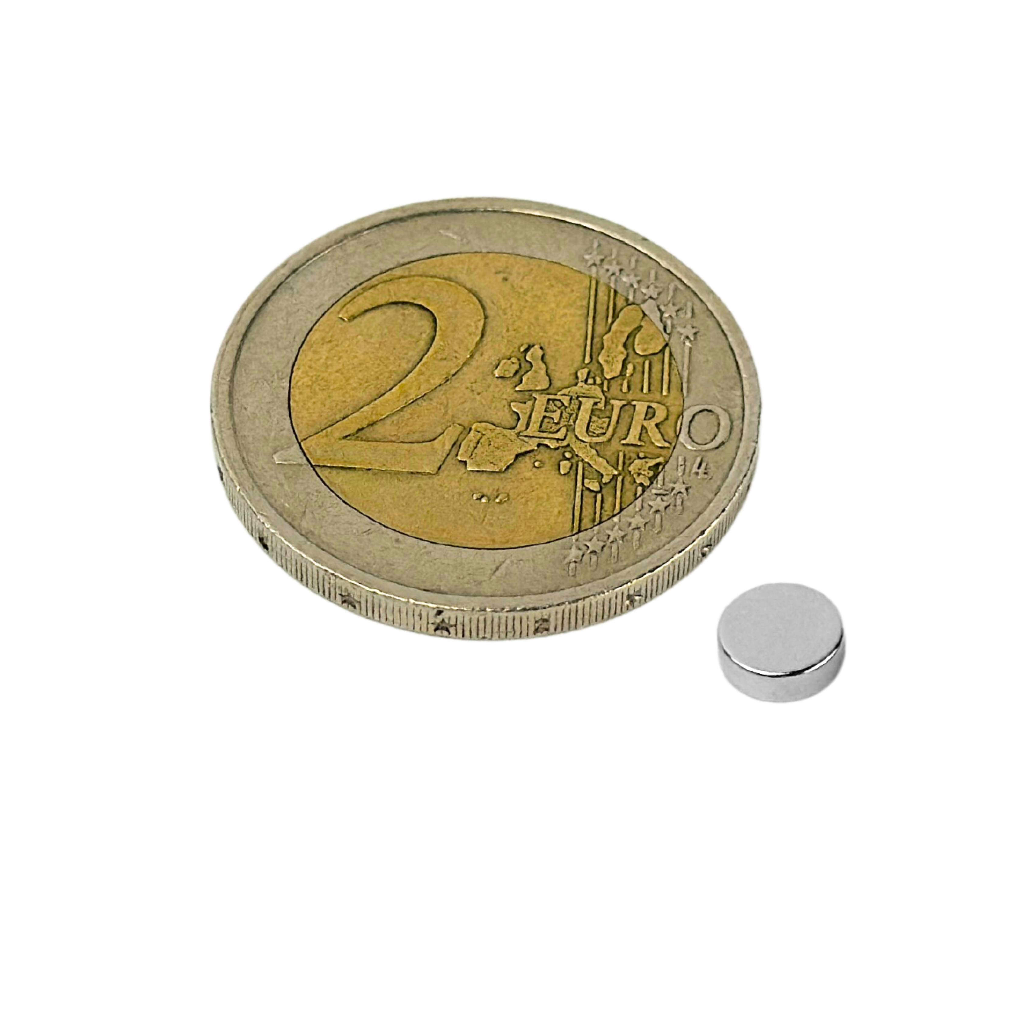 50 Stück Neodym Magnet 6mm x 2mm Supermagnete hohe Haftkraft Scheibenmagnet