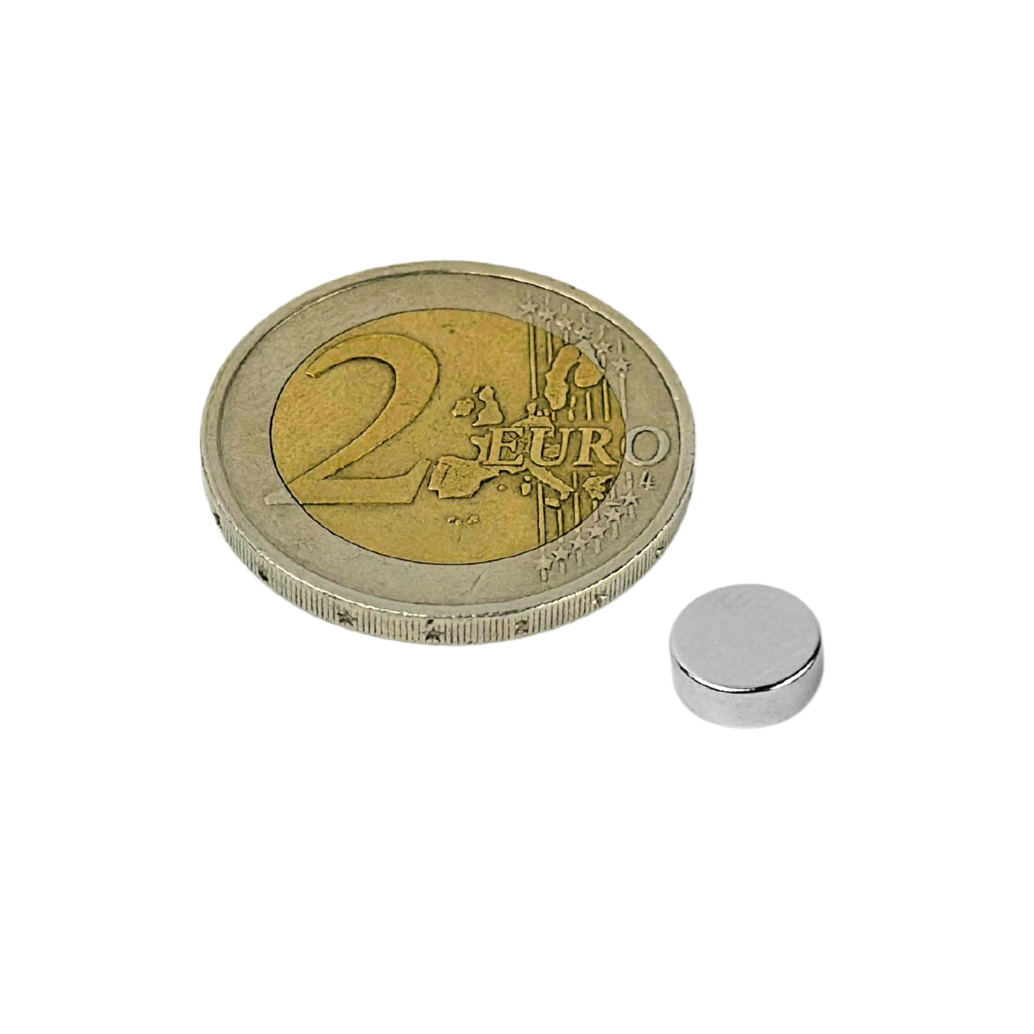 50 Stück Neodym Magnet 8mm x 3mm Supermagnete hohe Haftkraft Scheibenmagnet